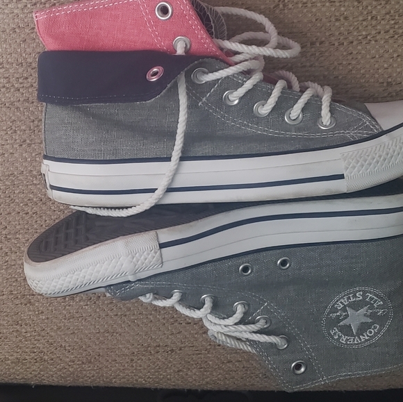 Converse pink & navy duo Size 7 - Picture 9 of 12